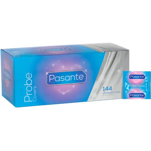 Pasante - Fundas de látex para sondas de ultrasonido, caja de 144 unidades - Imagen 2