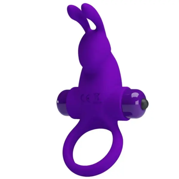 Pretty Love - Anillo vibrador con conejo morado - Imagen 2