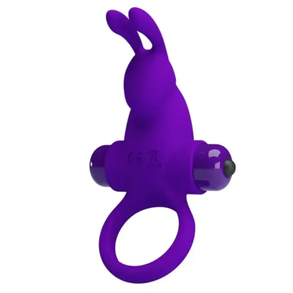 Pretty Love - Anillo vibrador con conejo morado - Imagen 3