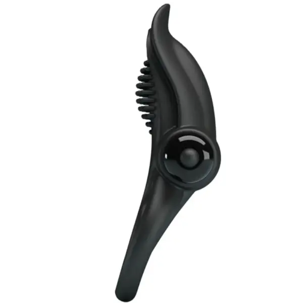 Pretty Love - Doble anillo vibrador + estimulador clítoris 10 vibraciones negro - Imagen 2