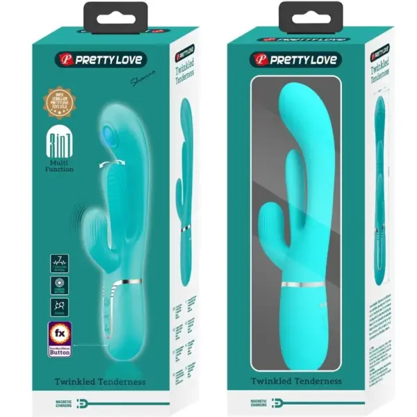 Pretty Love - Vibrador rabbit multifunción 3 en 1 - Imagen 10