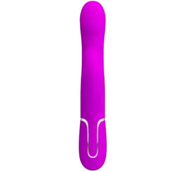 Pretty Love - Vibrador rabbit con perlas violetas - Imagen 2