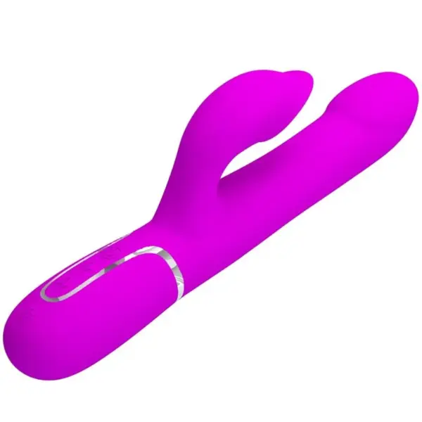 Pretty Love - Vibrador rabbit con perlas violetas - Imagen 3