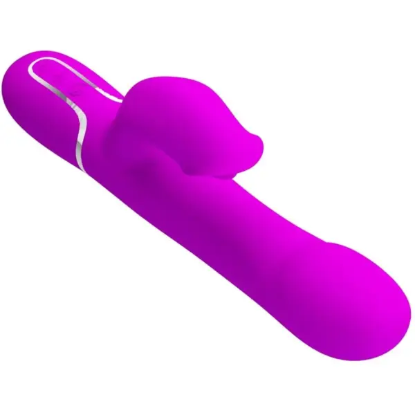Pretty Love - Vibrador rabbit con perlas violetas - Imagen 4