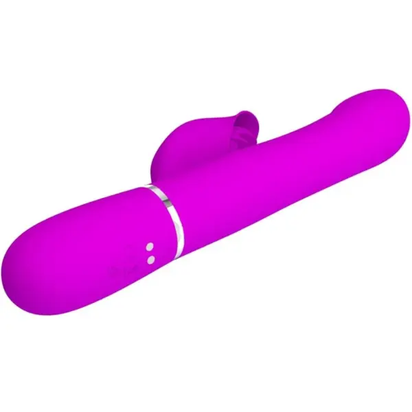 Pretty Love - Vibrador rabbit con perlas violetas - Imagen 5