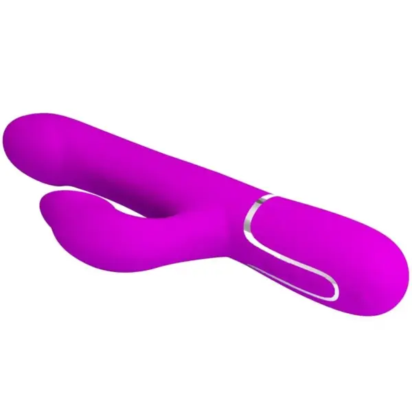 Pretty Love - Vibrador rabbit con perlas violetas - Imagen 6