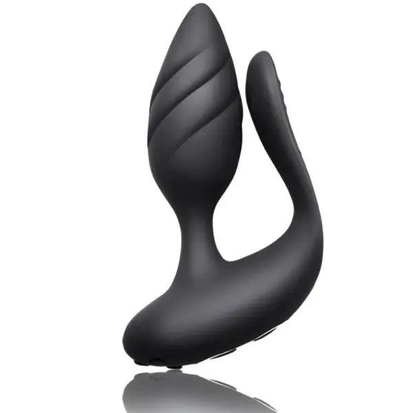 ROCKS-OFF - Cocktail Plug Control Remoto Negro - Doble Placer para Parejas - Imagen 4