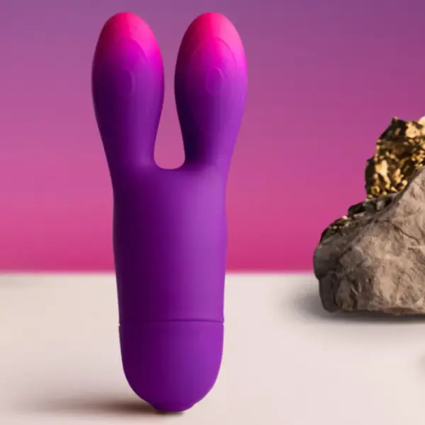 Rocks-Off - Glo-Girl Bunny Vibrador Flexible Morado - Imagen 2