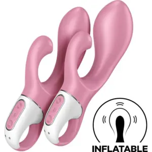 Satisfyer - Vibrador rabbit hinchable Air Pump Bunny 2 Rosa