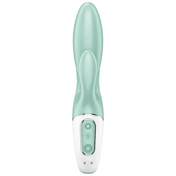 SATISFYER - AIR PUMP BUNNY 5+ VIBRADOR RABBIT INFLABLE APP VERDE - Imagen 2
