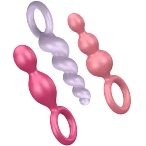Satisfyer - Set de 3 Plugs Anales Tricolor para Nuevas Sensaciones