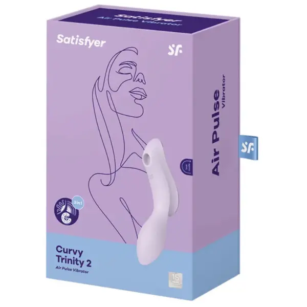 Satisfyer - Curvy Trinity 2 Estimulador y Vibrador Morado - Imagen 4