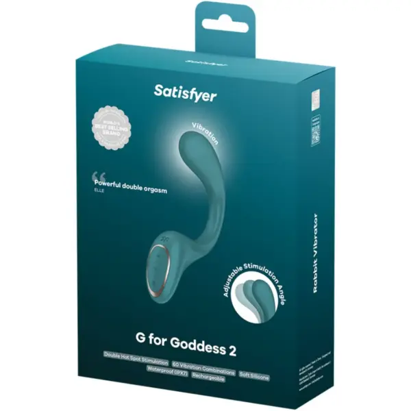 SATISFYER - G FOR FODDES 2 VIBRADOR RABBIT VERDE - Imagen 5