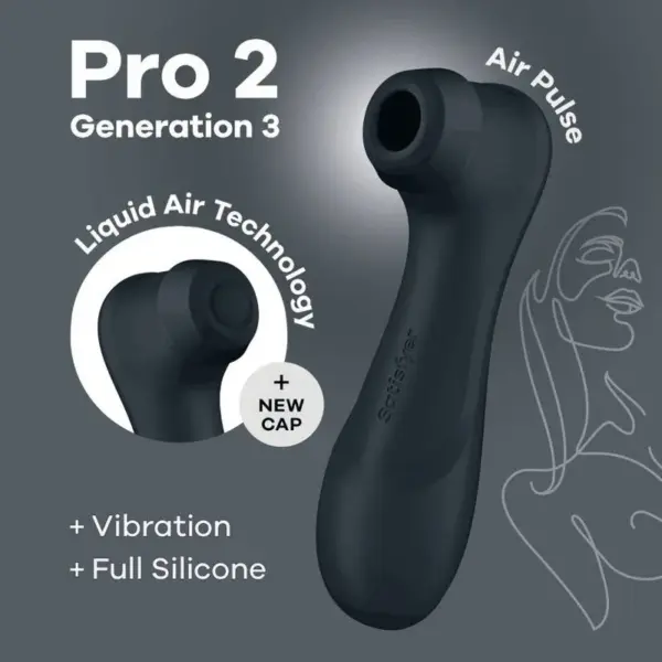 Satisfyer Pro 2 Generación 3 - Juguete Erótico con Tecnología Liquid Air Negro - Imagen 5
