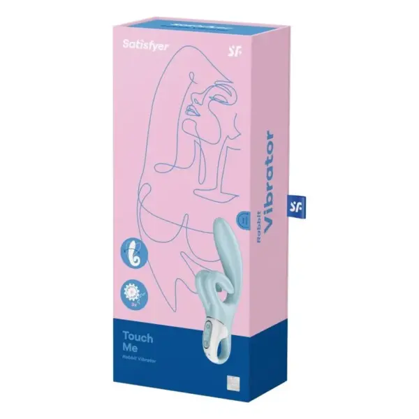 Satisfyer - Vibrador Rabbit Touch Me Azul para Placer Doble - Imagen 5