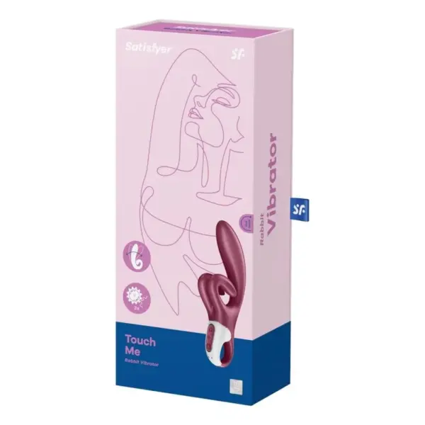 Satisfyer - Vibrador Rabbit Rojo para Placer Doble - Imagen 5