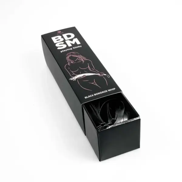 SECRETPLAY - Látigo Negro BDSM Collection para Placer y Control - Imagen 5