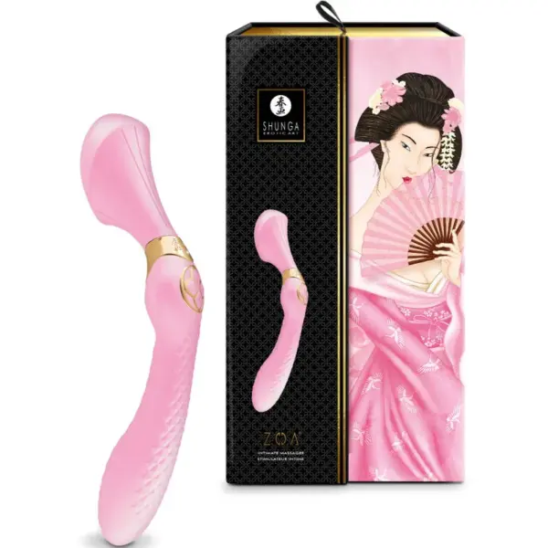 SHUNGA - ZOA Masajeador Íntimo Rosa: Placer y Elegancia en Cada Vibración - Imagen 3