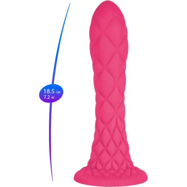 SILEXD - Dreamy Dildo Fantasy Silicona Líquida Termoreactivo Fucsia 18.5 cm - Imagen 6