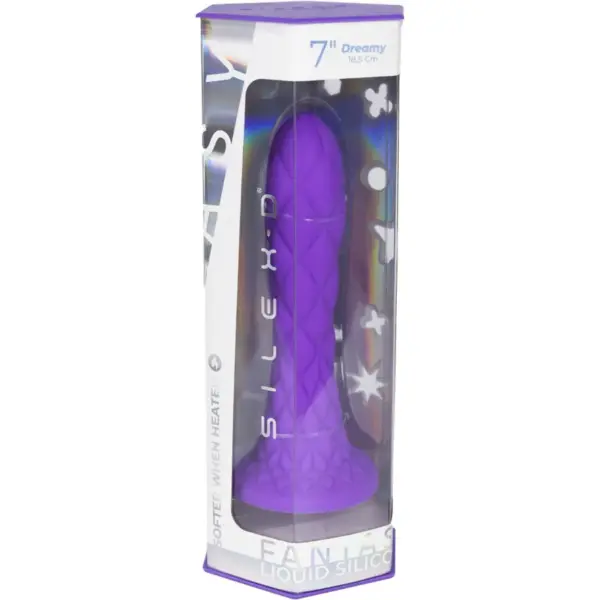 SILEXD - Dreamy Dildo Fantasy Silicona Líquida Termoreactivo Violeta - Imagen 9
