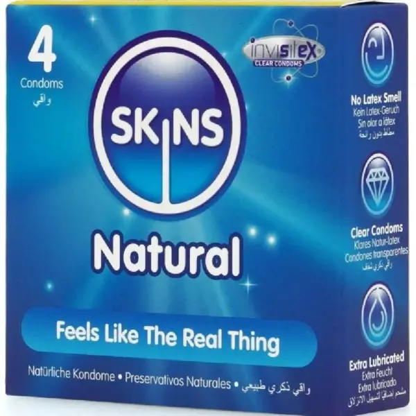 Skins - Natural Preservativos Premium Pack 4 - Imagen 2