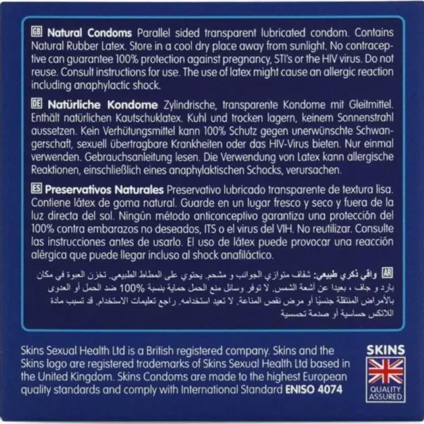 Skins - Natural Preservativos Premium Pack 4 - Imagen 4