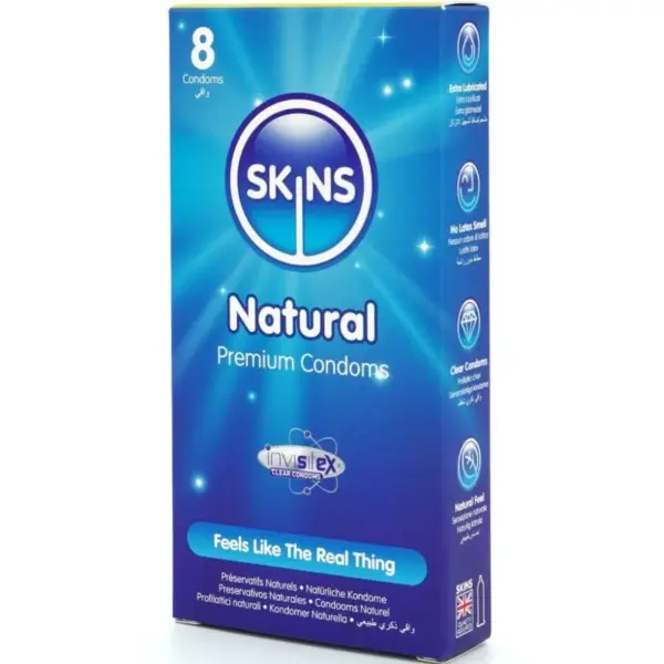 SKINS - Preservativos Premium Natural Pack 8 - Imagen 2