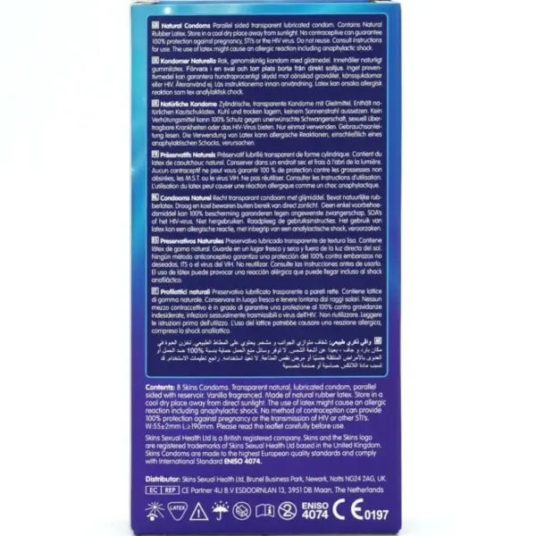 SKINS - Preservativos Premium Natural Pack 8 - Imagen 4