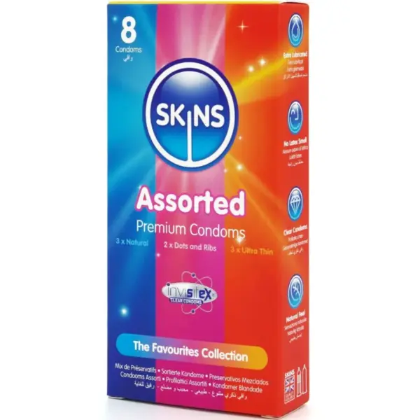 SKINS - SURTIDO PRESERVATIVOS PREMIUM PACK 8 - Imagen 2