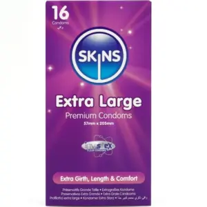 SKINS - Tamaño XL Preservativos Premium Pack 16