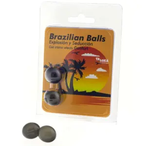TALOKA - Gel excitante efecto confort con 2 bolas brasileñas