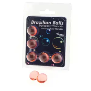 Taloka - Gel excitante efecto vibración con 5 bolas brasileñas