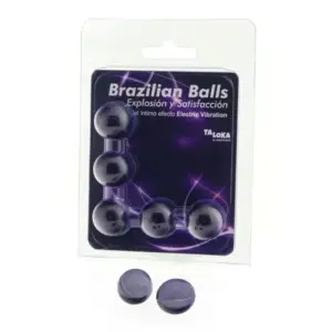 TALOKA - Brazilian Balls Gel Excitante Efecto Vibración Eléctrica 5 Bolas