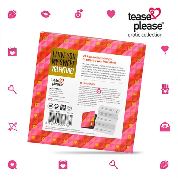 Tease & Please - Calendario de Aventuras Románticas para San Valentín
