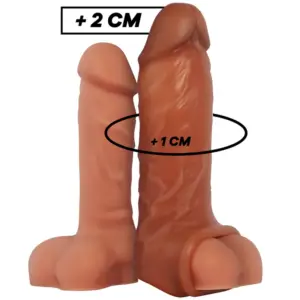 VIRILXL - Extensión de Pene Liquid Silicone V7 Marrón