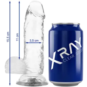 X RAY - Dildo Realista Transparente 15.5 cm para Placer Inigualable