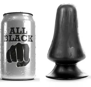 ALL BLACK - Buttplug Anal 12 cm para Placer Sorpresivo