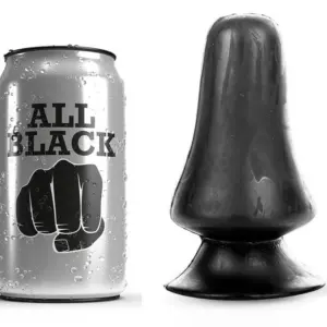 ALL BLACK - Buttplug Anal 12 cm para Placer Sorpresivo