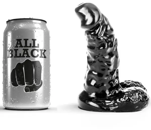 ALL BLACK - DILDO 13 CM para principiantes en exploración erótica