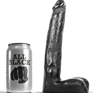 ALL BLACK - Dildo Realístico 21 cm para Experiencias Únicas