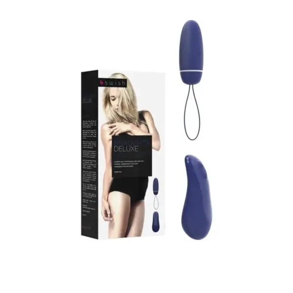 B SWISH - Bnaughty Deluxe Unleashed Azul Medianoche - Bala Inalámbrica para Placer - Imagen 3