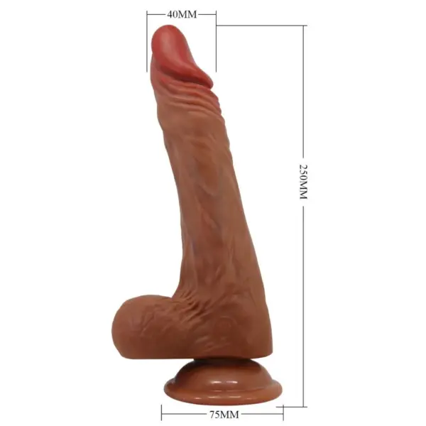 BAILE - CALISTO DILDO REALÍSTICO 25 CM NATURAL - Imagen 9