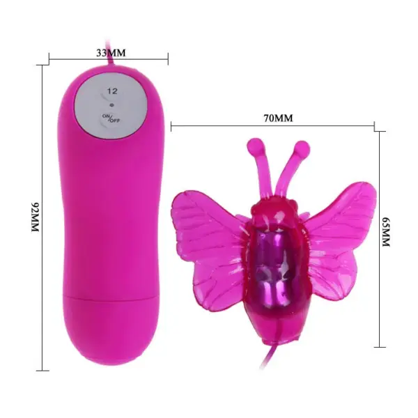 Cute Secret - Mariposa Estimuladora Vibrador 12V en Lila - Imagen 5