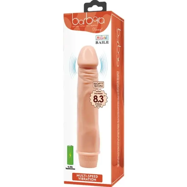 BAILE - DWARF VIBRADOR REALÍSTICO 21 CM NATURAL - Imagen 6