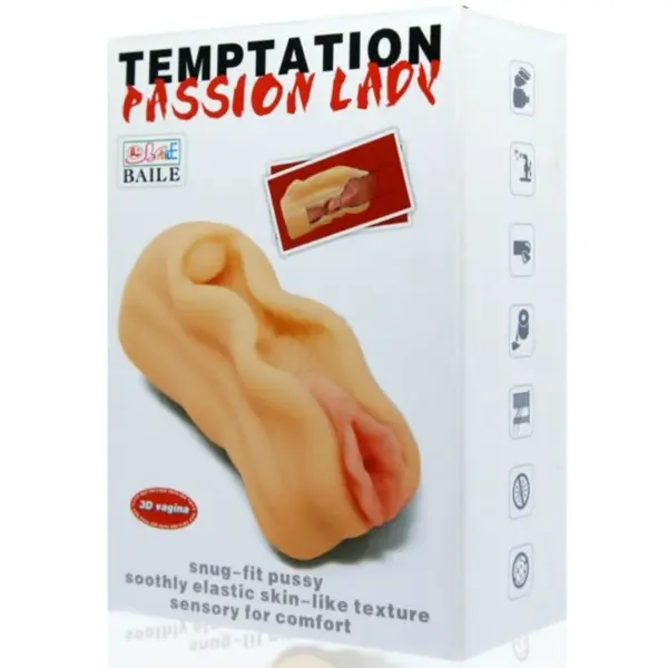 Baile - Mini Masturbador Masculino Diseño Labios Vagina - Imagen 5