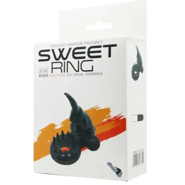 BAILE - Sweet Ring Anillo Vibrador con Rabbit para Placer Compartido - Imagen 7