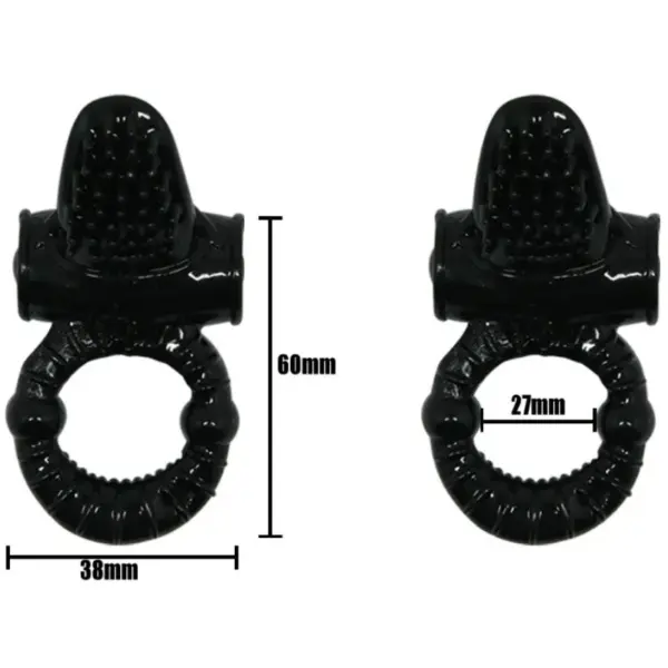 BAILE - Sweet Ring Anillo Vibrador con Rabbit Texturado - Imagen 7