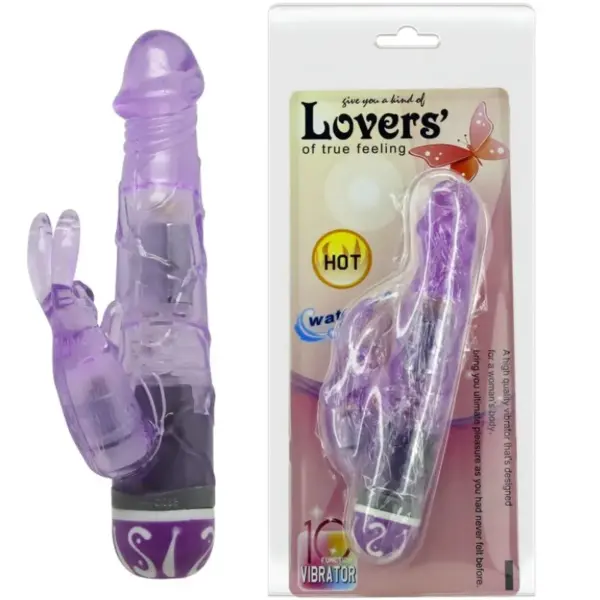Pretty Love - Vibrador rabbit con licking morado - Imagen 3