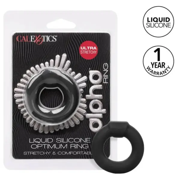 Calexotics - Anillo Óptimo de Silicona Líquida Negra para Placer Superior - Imagen 2