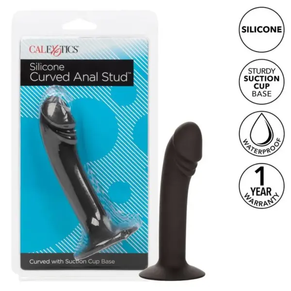 CALEXOTICS - Semental Anal Curvado de Silicona para Placer Anterior - Imagen 3